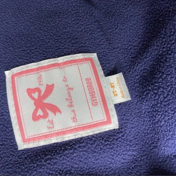 Gymboree little girls navy hooded puffy vest - Picture 8 of 10